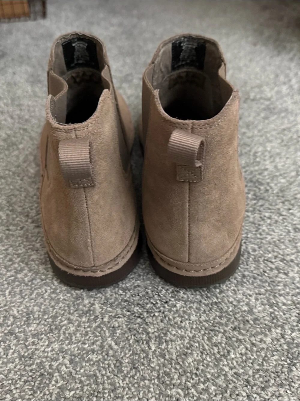 Women’s Suede  Boots - Taupe Brown
